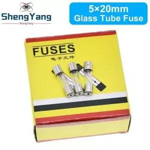TZT 100PCS 5x20mm 빠른 블로우 유리관 퓨즈 0.2A 0.3A 0.5A 0.75A 1A 1.5A 2A 2.5A 3A 4A 5A 6A 8A 10A