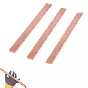 1pc 레드 구리 플랫 금속판 두께 1/1.5/2/3/4/5mm T2 스트립 구리판 DIY 재료