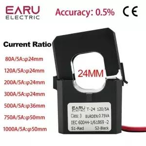 5A 스플릿 코어 전류 변압기 센서 AC 개방형 CT 80A 120A 200A 300A 500A 750A 1000A 클램프 고주파