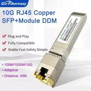 Cisco/Mikrotik/Netgear/TP-Link 광섬유 스위치용 RJ45 트랜시버 모듈 SFP-10G-T 10GBase-TX 구리 30m에