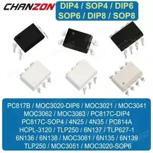 Pc817 6N137 Tlp250 4N35 4N25 6N136 6N138 Moc3041 Hcpl3120 3120 817 광커플러