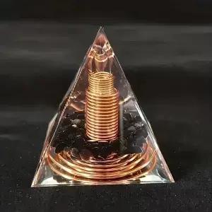 에너지 피라미드 Orgonite Reiki 천연 자수정 페리도트 차크라 명상 도구 룸 장식 크리스탈 선물