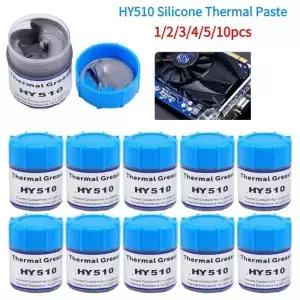 1/-10pcs 10g HY510 실리콘 열 페이스트 CPU 전도성 그리스 방열판 GPU 칩셋 노트북 냉각