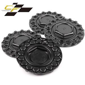 CFPerformance 4PCS 168mm6.61인치 외경 휠 센터 캡 RS 스타일 5 AV05 레이싱 606 002R 림 허브 커버 # 09.