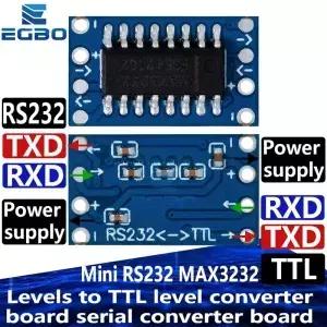 1-10PCS MAX3232 RS232-TTL 변환기 모듈 Arduino MCU Dropshipping EGBO 용 산업용 레벨 시프터 보드
