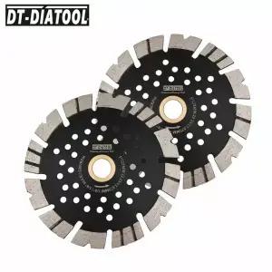 DT-DIATOOL 커팅 화강암 V-치아 골판지 다중 구멍 톱날 콘크리트 벽돌 컷 플레이트