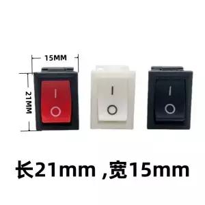 5 개/몫 새로운 푸시 버튼 미니 스위치 6A-10A 110V 250V KCD1 2Pin 스냅인 On/Off 로커 21MM