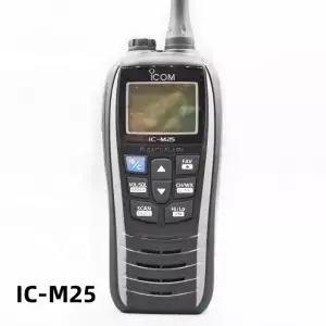 IC-M25 VHF 해양 무전기 워키토키 양방향 송수신기 5W 5KM 핸드헬드 방수 인터컴 휴대용 모바일