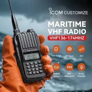ICOM 커스터마이즈 무전기 해상 해상용 휴대용 인터콤 VHF 핸드헬드 방수 송수신기 양방향