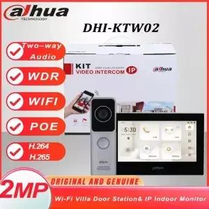 Dahua KTW02 VTO2311R-WP VTH2621G-WP PoE IC 카드 비디오 인터콤 키트 WiFi 빌라 도어 스테이션 스마트