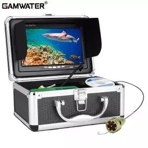 GAMWATER 수중 낚시 비디오 카메라 키트 1000TVL 6pcs IR/백색 LED 7인치 컬러 모니터 10M 15M 20M 30M