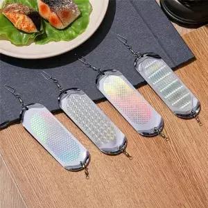 XSXS-4Pcs 빛나는 회전 장치 Kokanee Dodger 플레너 보드 성 노출증 낚시 트롤링 장비가있는 미끼 다이빙
