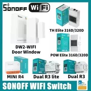 Sonoff Mini R4 듀얼 R3 전력 모니터링 커튼 모터 DW2 도어 창 전력계 온도 습도 모니터