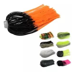 5 개/몫 88 가닥 70mm 실리콘 스커트 탄성 구멍 우산 낚시 액세서리 Buzzbaits Spinner Buzz Bait