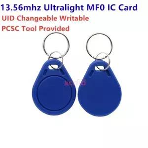NFC 카드 MF0 13.56Mhz 초경량 EV1 스마트 태그 스티커 UID 쓰기 가능 중국어 매직 복제