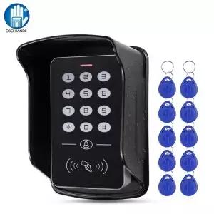 OBO 독립형 액세스 제어 키패드 RFID 키보드 시스템 방수 야외 커버 125KHz 컨트롤러 카드 리더기 10pcs