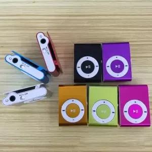 실용적인 USB MP3 오디오 음악 플레이어 미디어 선물 미니 금속 클립 긴 대기 시간