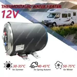 12V RV 보일러 전기 온수기 캠핑 차량 카라반 에너지 저장 200W 샤워 캠퍼용