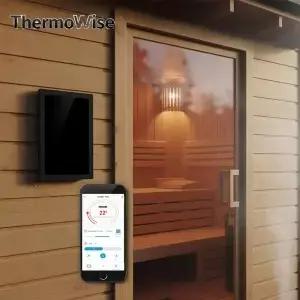 다기능 220V/380V 스위치 패널 작업용 WIFI 음악 블루투스 사우나 히터 제어 키트 사우나실 온도 조절