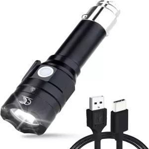 MCCC 소형 손전등 12볼트 차량용 충전식 자동차용 라이터 및 USB C 긴급 상황 탈출 도구 야외 일상용