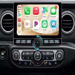 ApexNav 10인치 무선 카플레이 라디오 Jeep Wrangler JL Gladiator 18-21용 오프라인 지도 지원 4GB+64GB