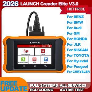 2026 런치 크리더 엘리트 V3 BMW 호환 호환 벤츠 아우디 호환 호환 GM 차량용 스캐너 OBDII 풀 시스템 진단 ECU 프로그래머 자동차 정비 도구