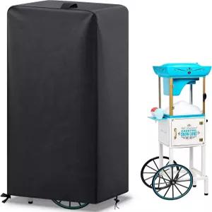 스무스노벨티 상업용 빙수 기계 커버 20 L x 14 W 48 H 자외선 차단 코팅 블랙 스노우 콘 카트 튼튼한 방수