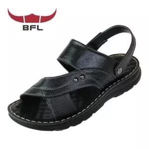 BFL 블랙 남성 캐주얼 가죽 샌들 슬리퍼 겸용 303 (2589709A)