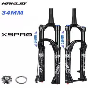 X9 PRO 자전거 앞쇼바 에어 서스펜션 포크 MTB 충격흡수기 26 27.5 29인치