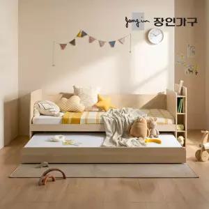 장인가구 뉴피터 LED 수납헤드 E0 슬라이드 2단침대 침대프레임 SS