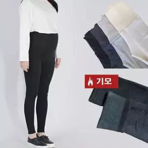 맘라인 겨울 임산부 레깅스 기모 국내생산 임부복 쫄바지 편안한