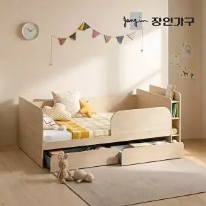 [장인가구](무료) 뉴피터 LED 수납헤드 E0 서랍형 침대 프레임 S