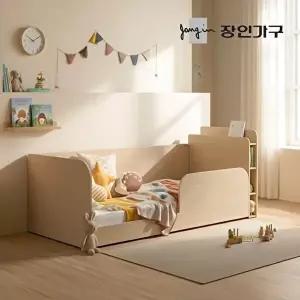 [장인가구](무료) 뉴피터 LED 수납헤드 E0 저상형 데이베드 침대 프레임 S+가드+낮은포켓