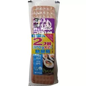 빠른배송 주부9단 축산가공식품 농협목우촌 김밥햄 170Gx2입 햄 수앤서D3