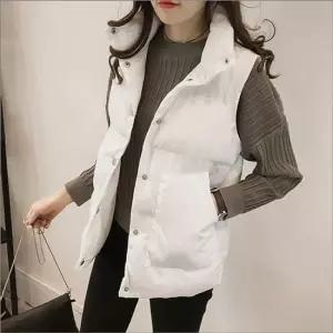스터닝팩토리 데일리 패딩 레이어드 교복 조끼 여자 겨울 주머니 겨울아우터 겨울패딩 패션조끼패딩