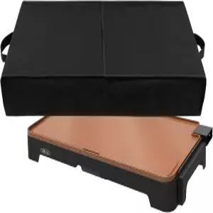 벨라 XL 전기 그리들용 그리들 커버 팬케이크 헤비 듀티 먼지 보호 12인치 x 22인치 세라믹 티타늄