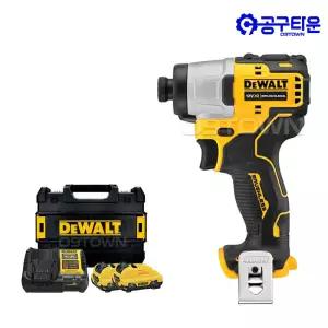 디월트 DCF801L2 충전 임팩트 드라이버 12V 3.0Ah 2팩 BL 컴팩트형