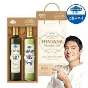 [샘표]폰타나 프리미엄 오일세트 1호 / 명절선물세트 추석선물세트 올리브유 포도씨유