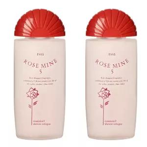에바스코스메틱 로즈마인5 샤워코롱 로즈부케향, 185ml, 2개