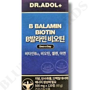닥터아돌 B발라민 비발라민 비오틴 500mg x 120정 2개월분