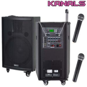 EG-615 카날스 충전식 앰프 600W, 2채널 마이크, 블루투스, USB, 에코 녹음
