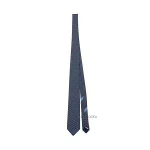 [롯데백화점]페라가모 SS25 남성 간치니 프린팅 넥타이 35 1204 BLU MARINE 0778440
