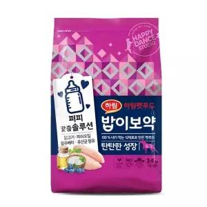 밥이보약 강아지 건식 사료 퍼피 탄탄한 성장 탄탄한성장 3.4kg 1개