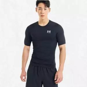 [언더아머]남성기능성티셔츠 운동티셔츠 남성 HeatGear 컴프레션 반팔 1361518 001 O