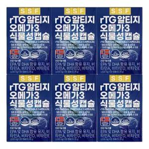 순수식품 rTG 알티지 오메가3 1008mg x 60캡슐 6개 / 써클