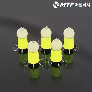 [하프클럽/머털낚시]국산 고급 축광 쭈꾸미볼 애자 세트 5개입