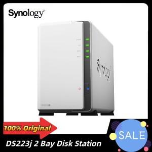 시놀로지 DS223j 2베이 디스크스테이션 NAS 네트워크 클라우드 스지 서버 SATA 6Gbs RAID 1xGbE 메모리 디