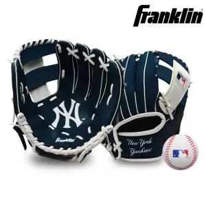 프랭클린 야구글러브 MLB 뉴욕양키스 주니어 세트 9.5인치 76099F10