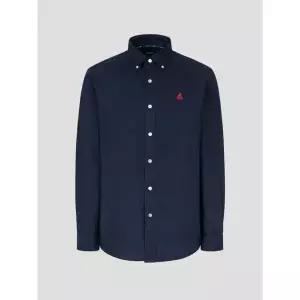 빈폴 남방 26SS [Essential] 남녀공용 옥스퍼드 솔리드 셔츠 - 네이비(BC6164E05R)