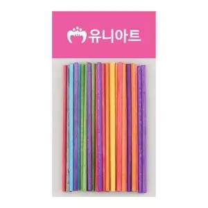 하드바 동글 (칼라혼합)/만들기/재료/나무/막대/미술/아이스크림/바/학습/교구/어린이/스푼/우드/스틱/초등